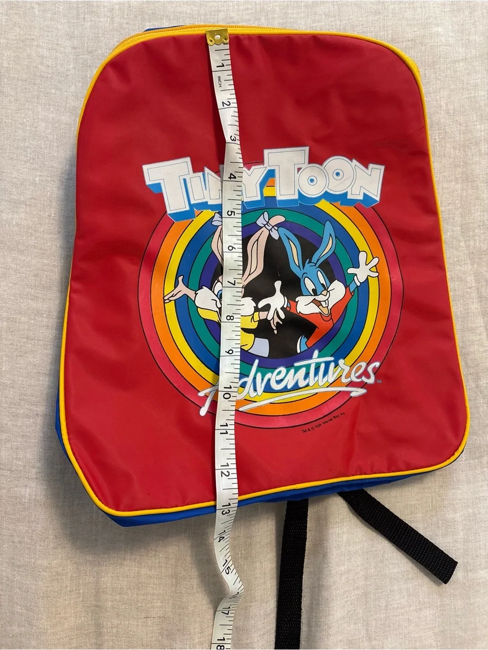 NWT Vintage 1989 Tiny Toon Adventures Buster & Babs Bunny Backpack